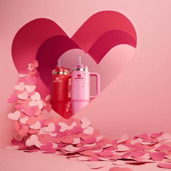 💞STANLEY 30oz Valentine’s Day Tumbler Ruby Hearts Limited Edition - Picture 5 of 6